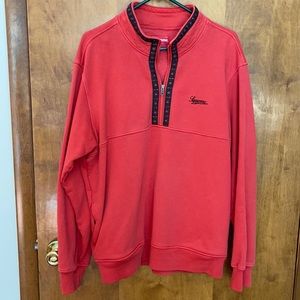 Supreme half zip hoodie with logo